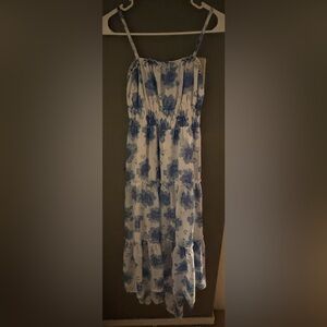 No Boundaries Blue and White Floral Dress